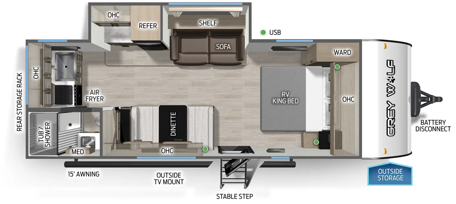 Cherokee Black Label 22CEBL Floorplan